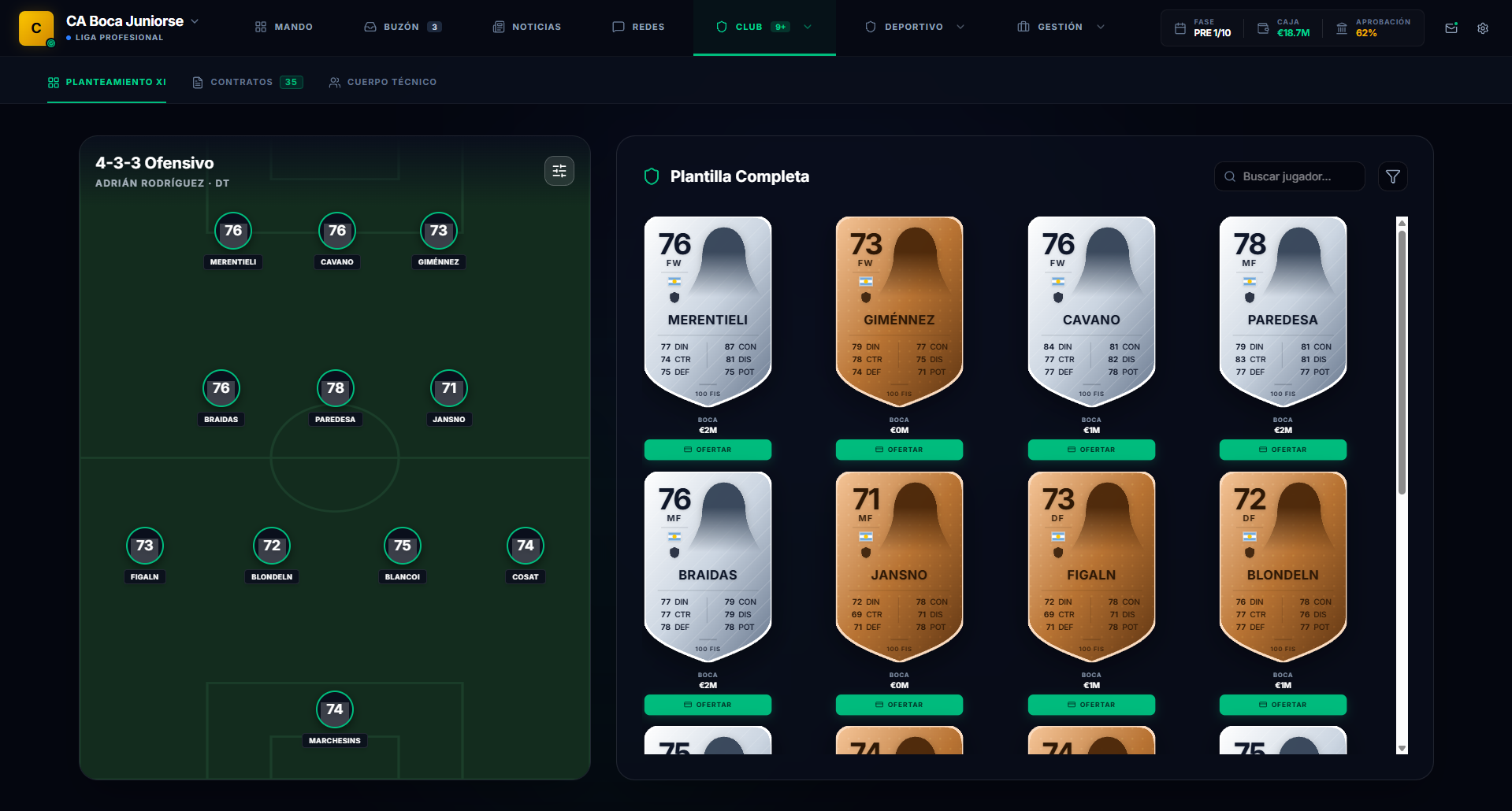 Ultimate Club Manager 27 early screenshot 3